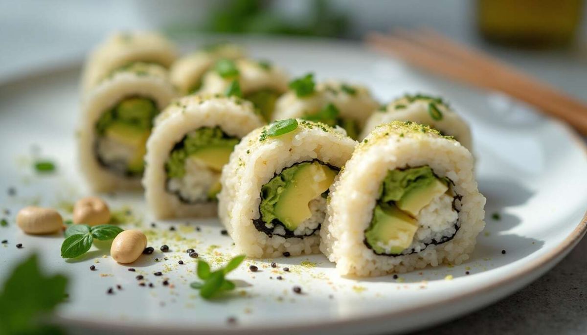 Maki de printemps au fromage de chèvre frais