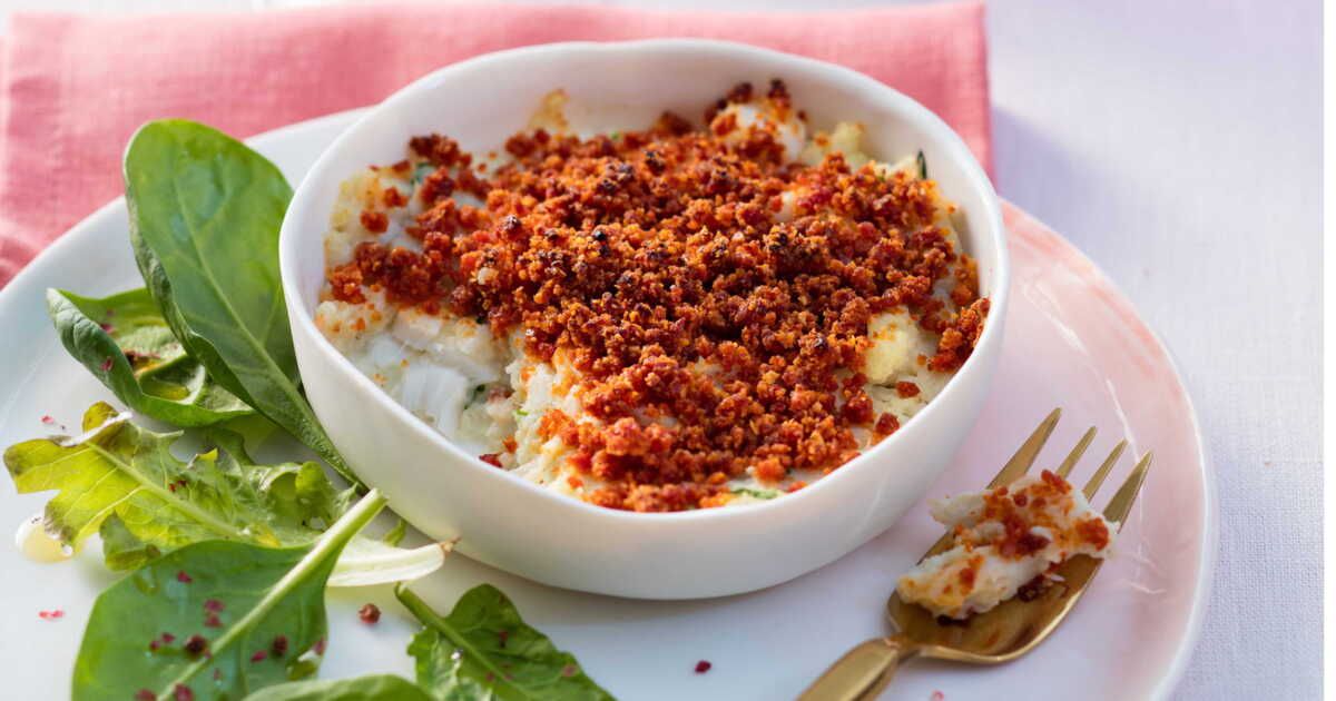 Parmentier de morue au chorizo