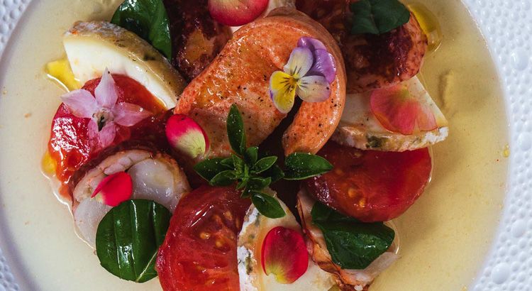 sublime salade de homard breton au chèvre charolais