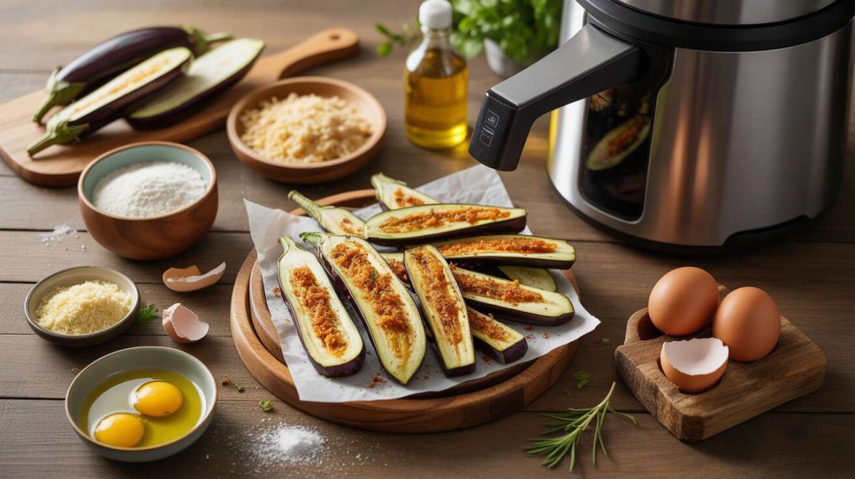 Dégustez des frites d'aubergines croustillantes au Air Fryer