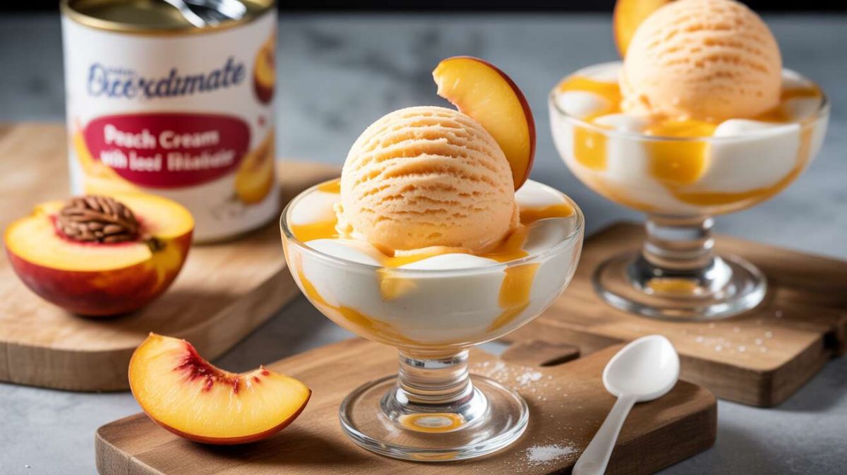 Glace à la pêche maison : votre alliée estivale sans sorbetière