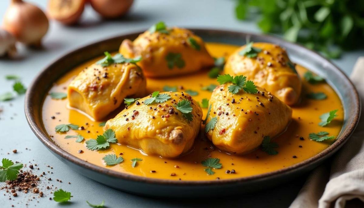 Cuisses de poulet au curry et coco : une recette rapide au Cookeo