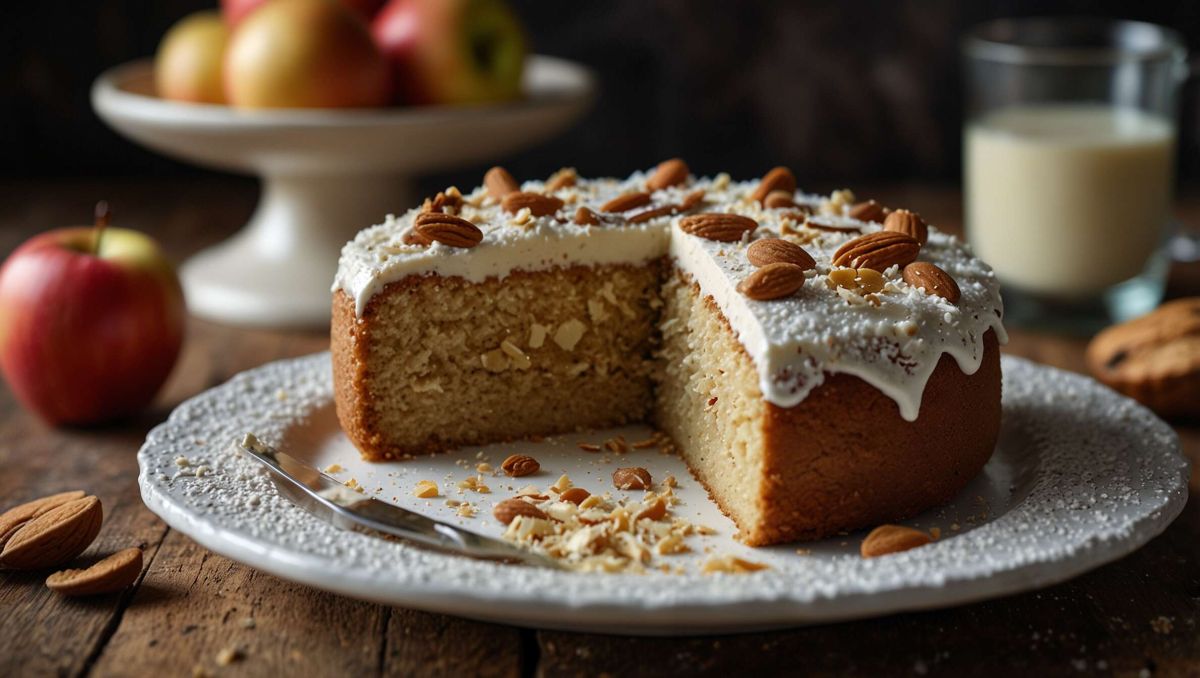Un gâteau aux amandes savoureux : sans gluten et sans lactose