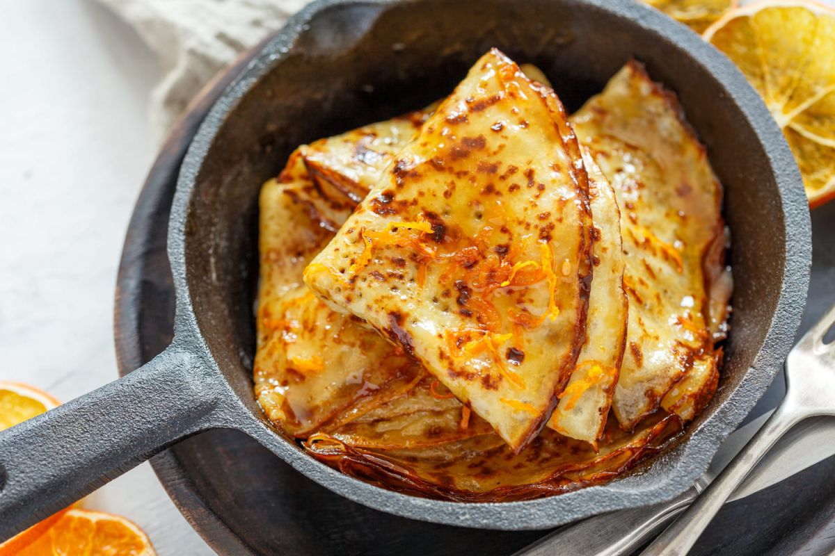 La recette des crêpes Suzette de Cyril Lignac