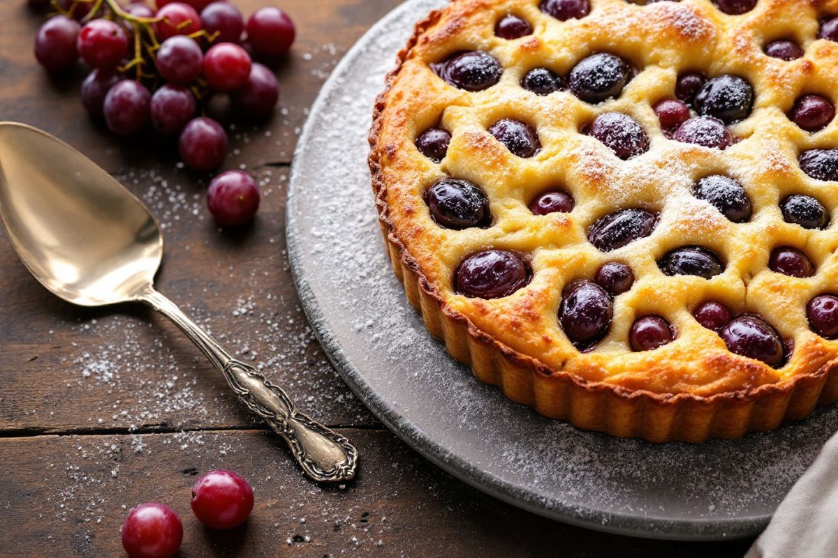 Découvrez le clafoutis aux raisins d'automne : un dessert doux et léger