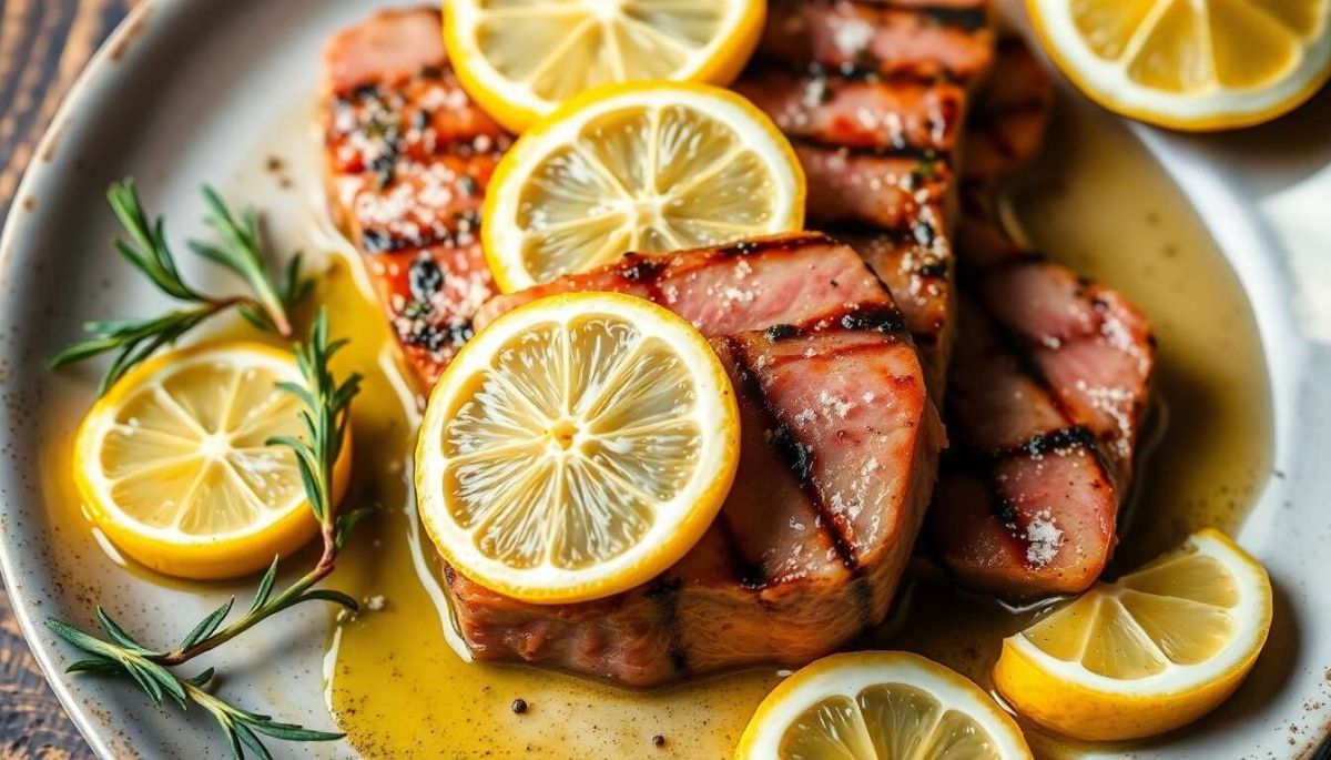 Darne de thon grillée : une recette savoureuse à l'huile d'olive et citron