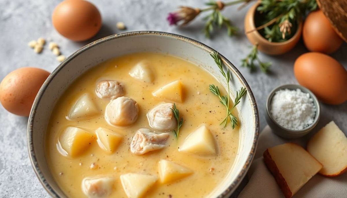 Savoureuse soupe de poulet aux pommes de terre pour réchauffer vos soirées