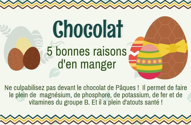 Pâques : savourez le chocolat sans modération