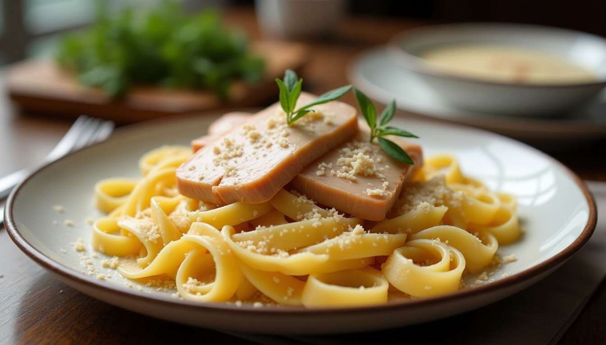 L'élégance des tagliatelles au foie gras pour vos repas festifs