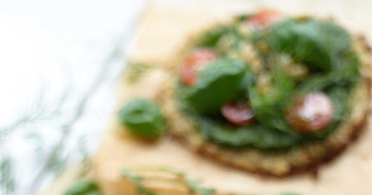 Pizzettes de chou-fleur au pesto