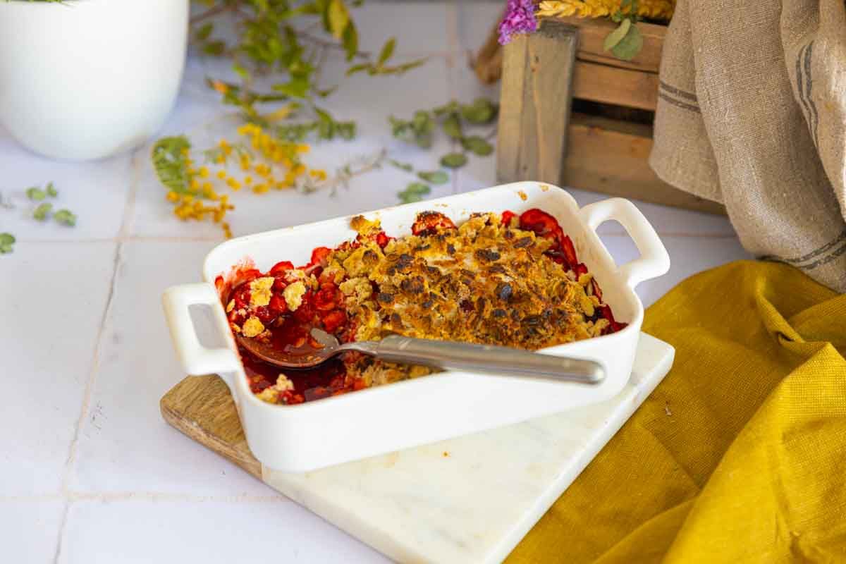 Crumble aux fraises : un délice simple et rapide