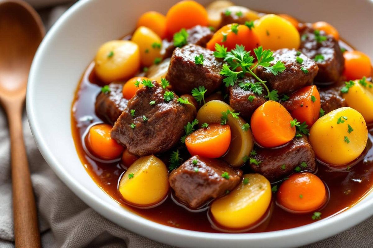 la recette rapide du bœuf bourguignon qui ravit tous les palais