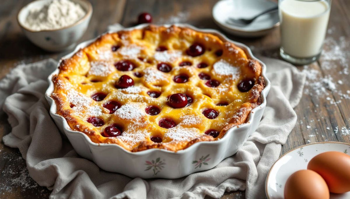 Un clafoutis aux cerises simplissime avec Thermomix