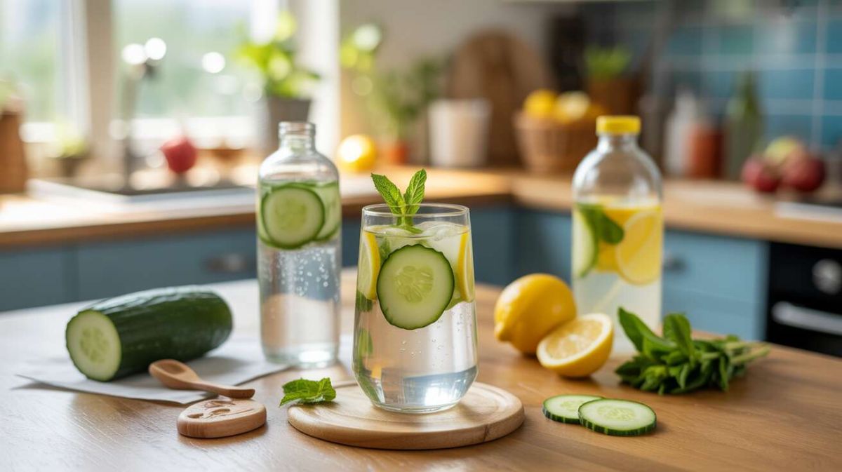 Rafraîchissez votre rentrée avec cette boisson détox au concombre et à la menthe