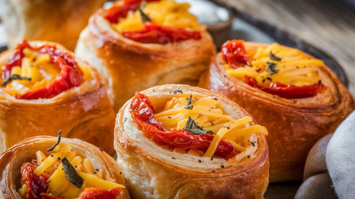 Roulés au cheddar, tomates et basilic : une recette gourmande à partager