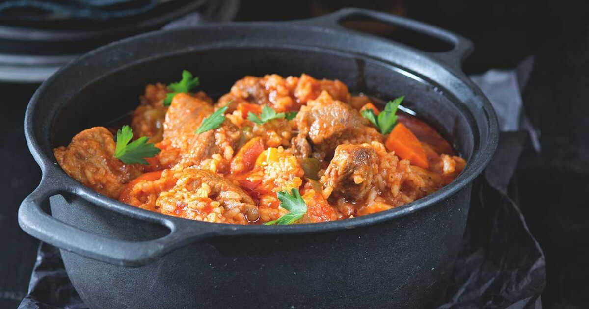 Un délice réconfortant : la mijotée de riz au porc et poivrons