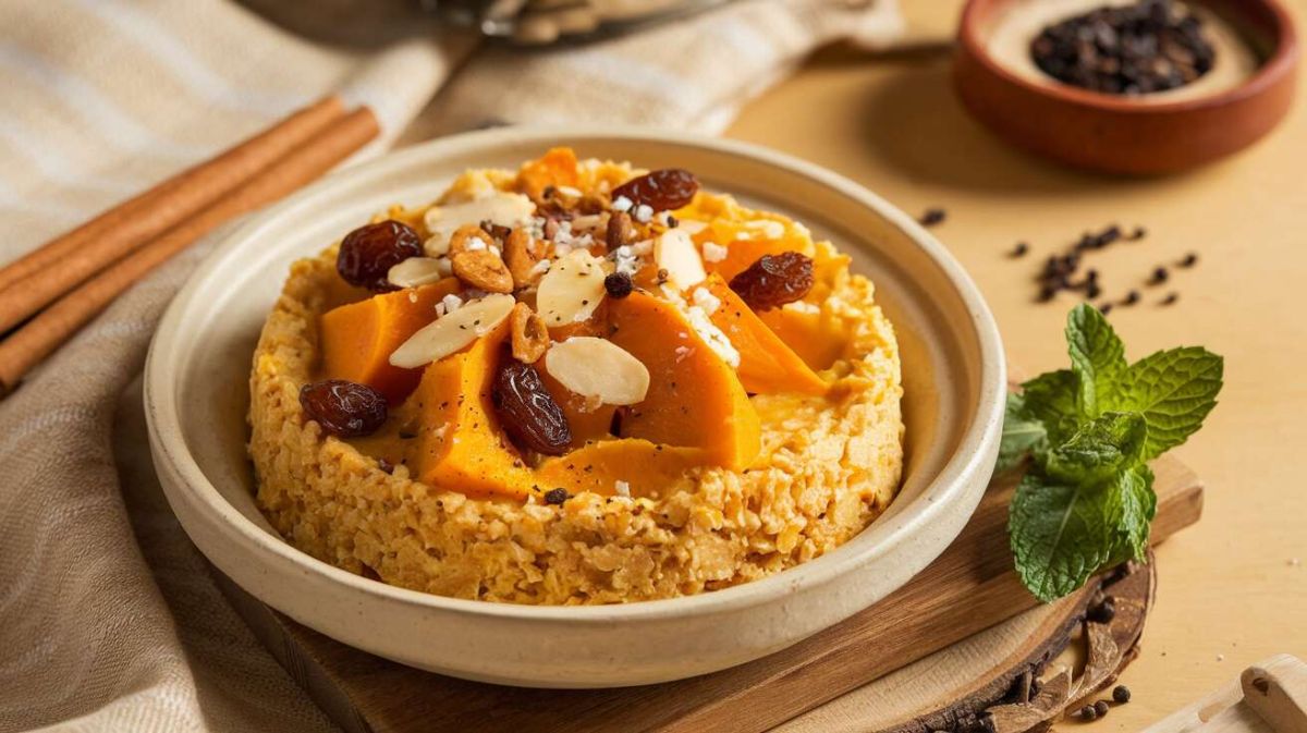 Tajine de semoule légère : une touche sucrée-salée avec potimarron