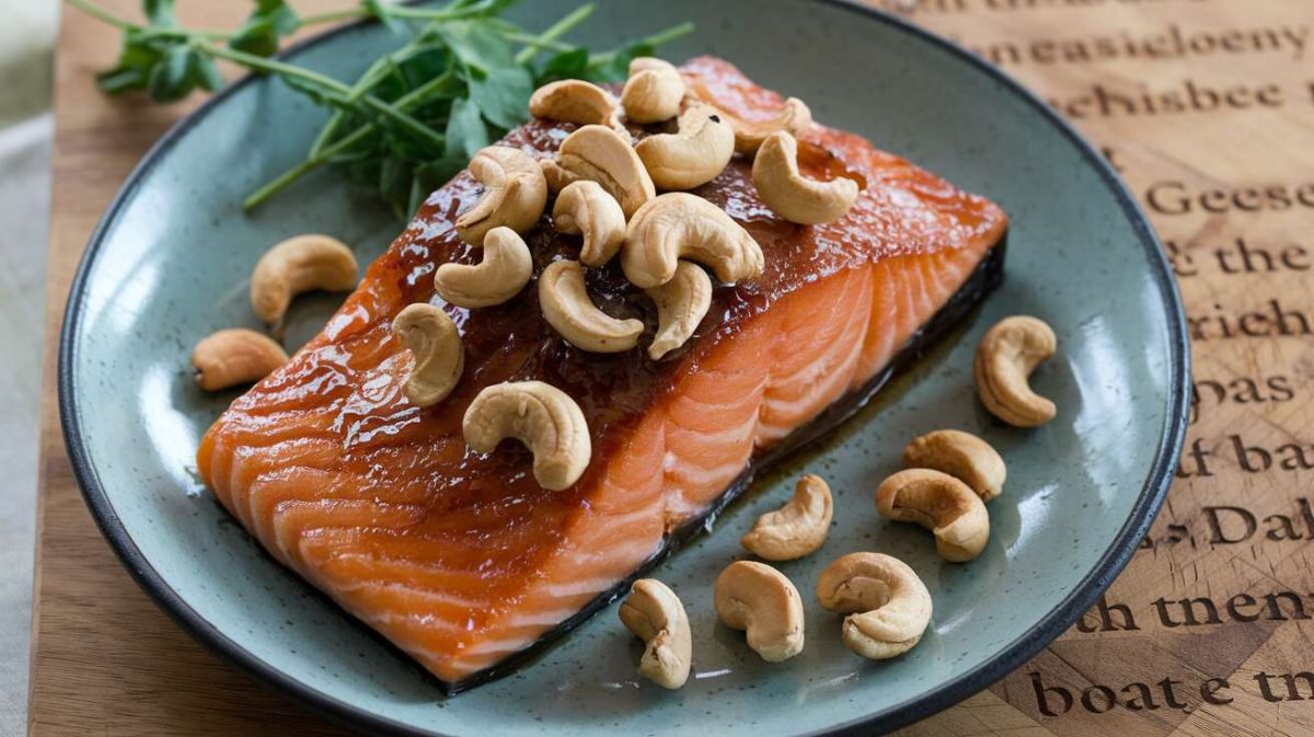 Saumon caramelisé au sirop d’érable et noix de cajou : recette gourmande