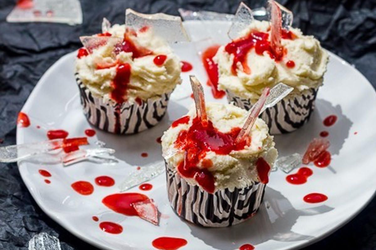 Des cupcakes sanguinolents pour un Halloween mémorable