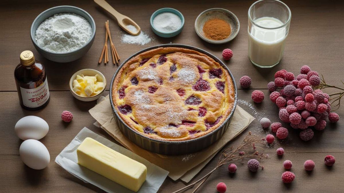 un clafoutis audacieux : des fruits à l'honneur