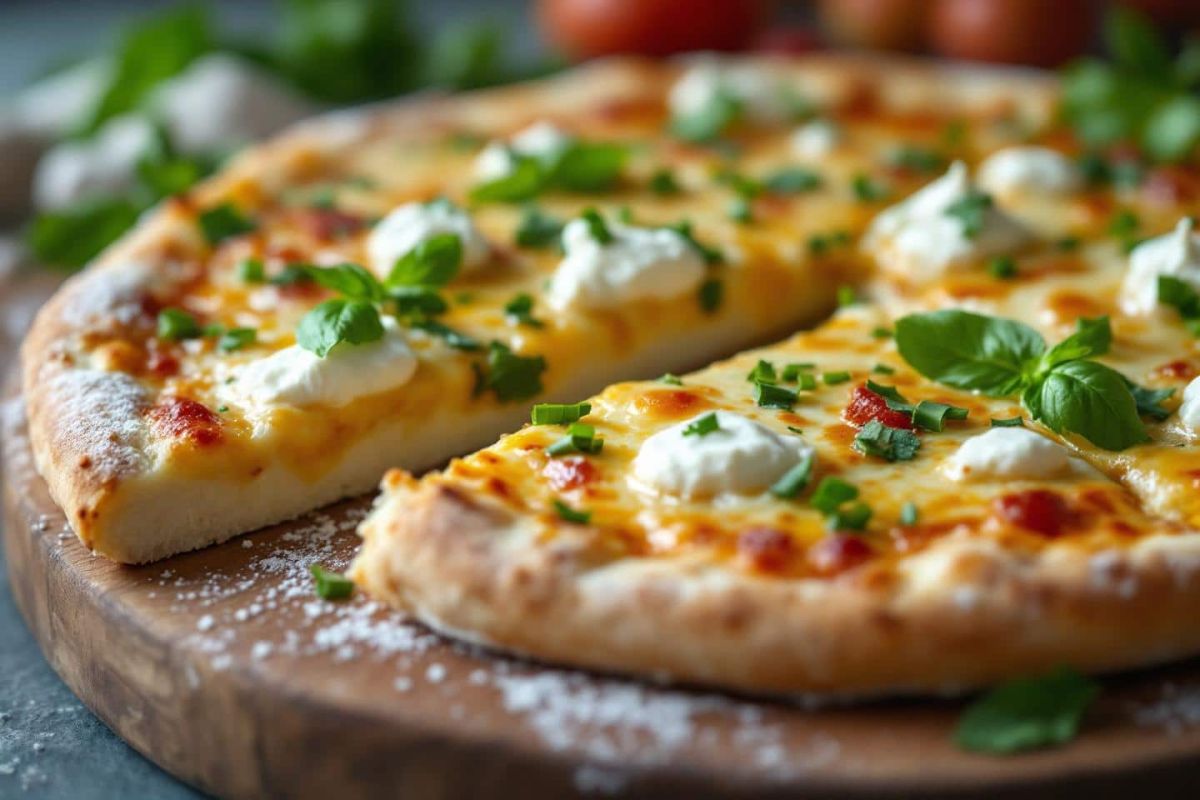 Une pizza blanche aux herbes fraîches : le must de la rentrée gourmande