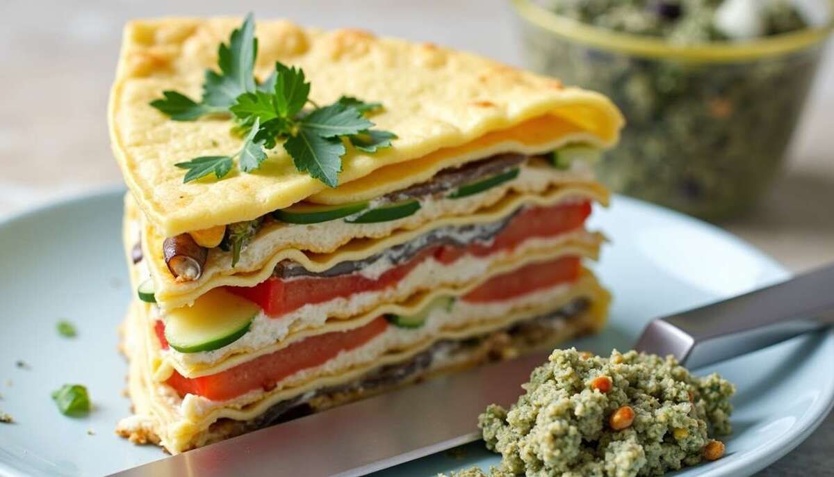 Une recette colorée de millefeuille de légumes au fromage pour régaler vos convives