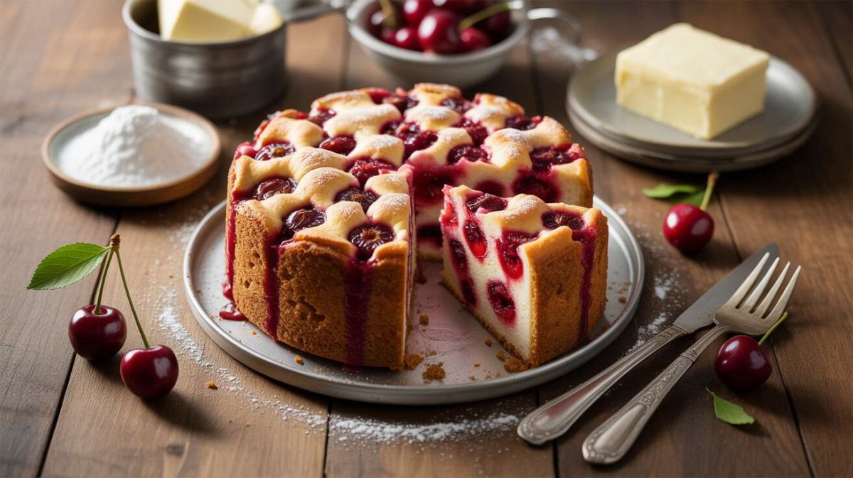 Un gâteau aux cerises rapide pour un été gourmand