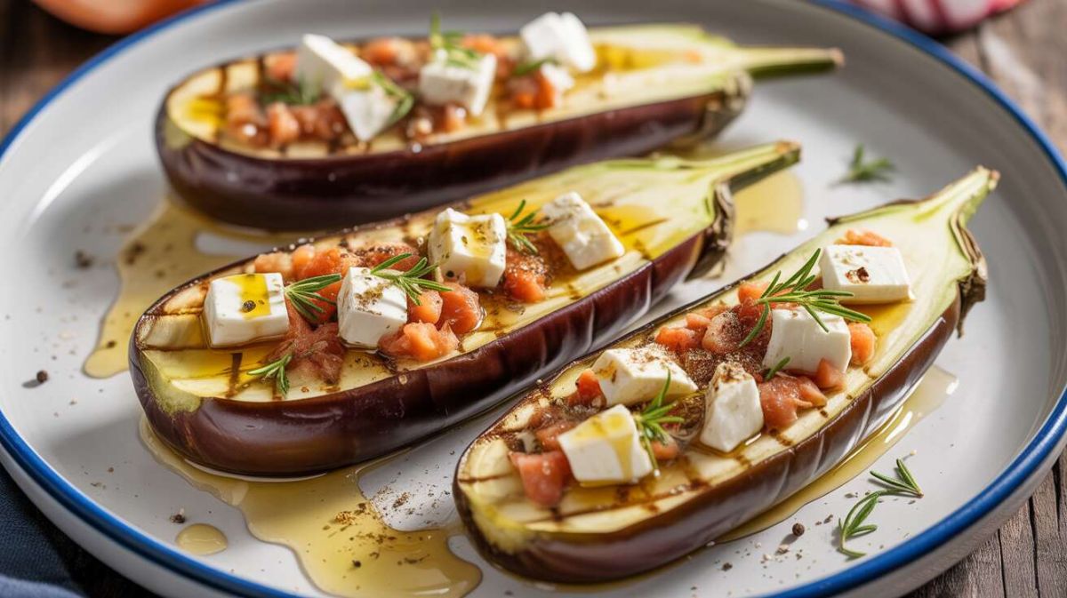 Des aubergines grillées à la feta pour un été savoureux