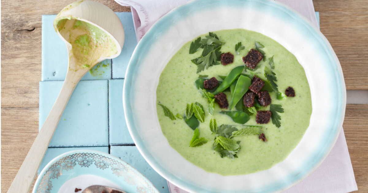 Un velouté de pois gourmands qui enchante les papilles